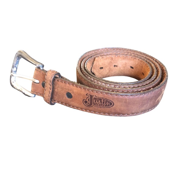 Justin Boots Other - Justin’s Belt Light Colored Leather size 46